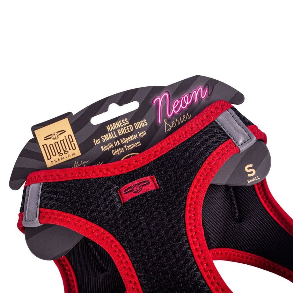 Doggie Neon Küçük Irk Köpek Göğüs Tasması S 32-38cm