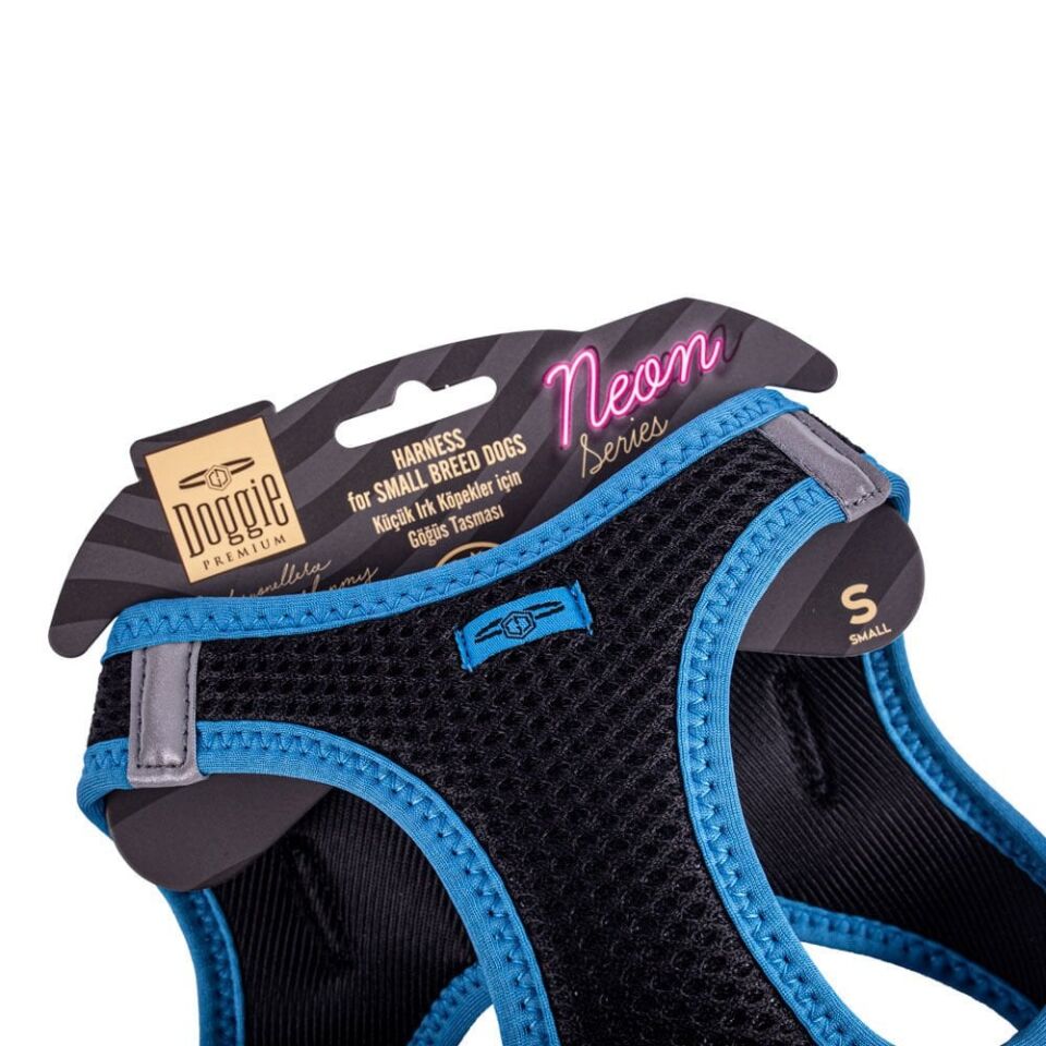 Doggie Neon Küçük Irk Köpek Göğüs Tasması S 32-38cm