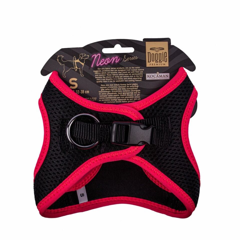 Doggie Neon Küçük Irk Köpek Göğüs Tasması S 32-38cm