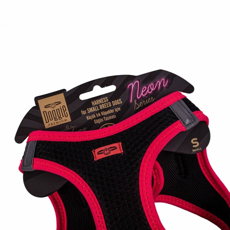Doggie Neon Küçük Irk Köpek Göğüs Tasması S 32-38cm