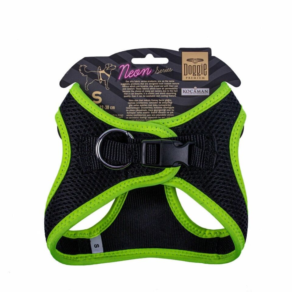 Doggie Neon Küçük Irk Köpek Göğüs Tasması S 32-38cm