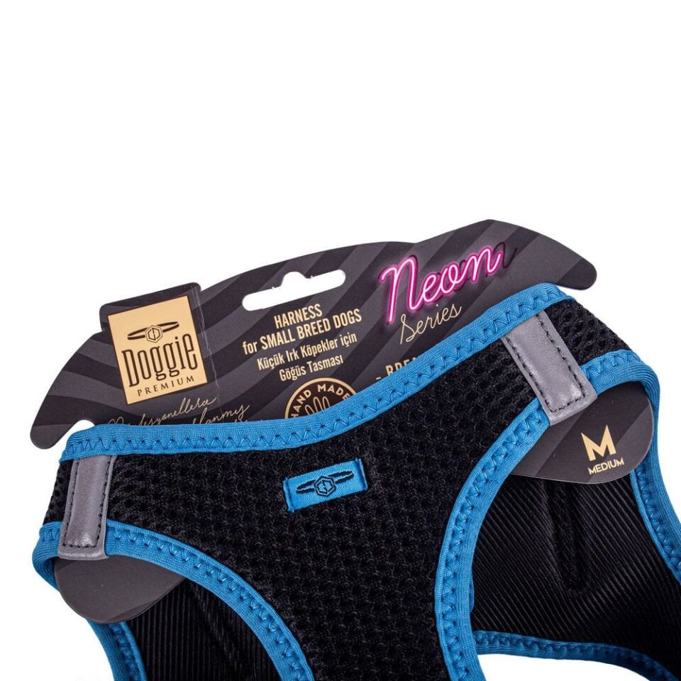 Doggie Neon Küçük Irk Köpek Göğüs Tasması M 38-44cm