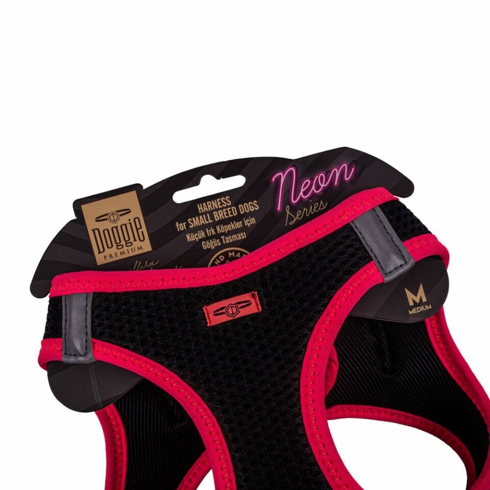Doggie Neon Küçük Irk Köpek Göğüs Tasması M 38-44cm