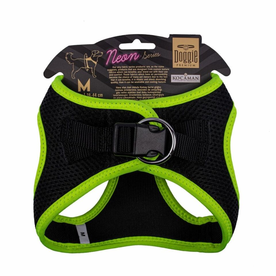 Doggie Neon Küçük Irk Köpek Göğüs Tasması M 38-44cm