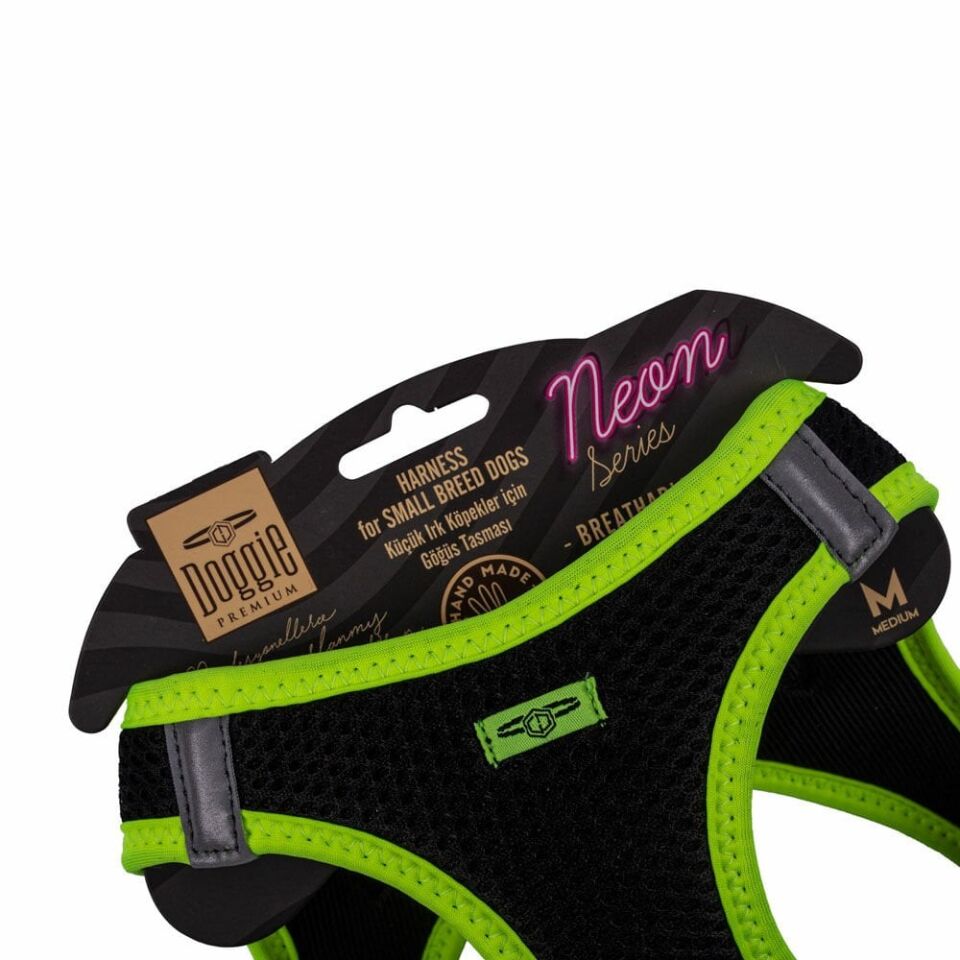 Doggie Neon Küçük Irk Köpek Göğüs Tasması M 38-44cm