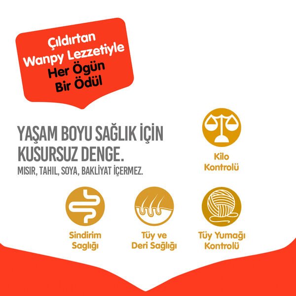 Wanpy Tahılsız Ton Balıklı Yetişkin Kedi Maması 1,5 kg
