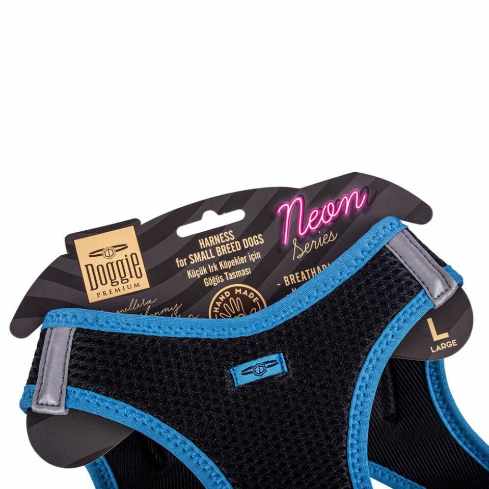Doggie Neon Küçük Irk Köpek Göğüs Tasması L 42-48cm