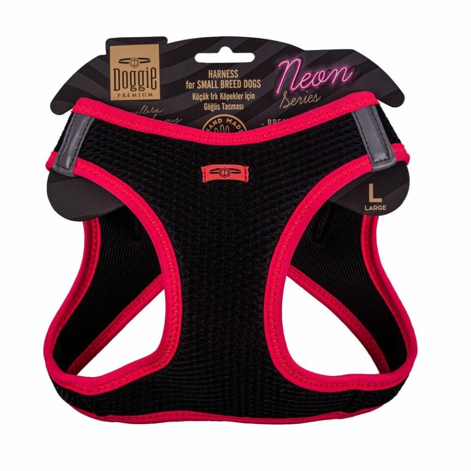 Doggie Neon Küçük Irk Köpek Göğüs Tasması L 42-48cm