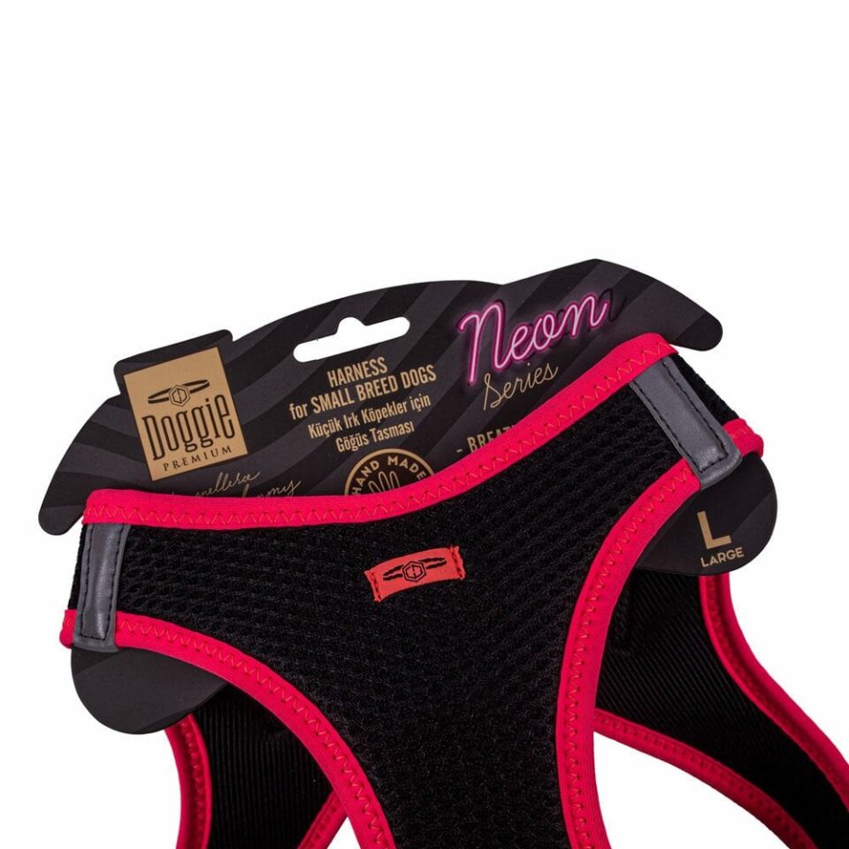 Doggie Neon Küçük Irk Köpek Göğüs Tasması L 42-48cm