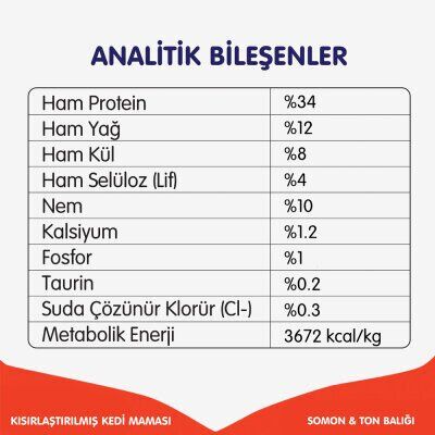 Wanpy Tahılsız Somon&Tuna Kısırlaştırılmış Kedi Maması 8 kg