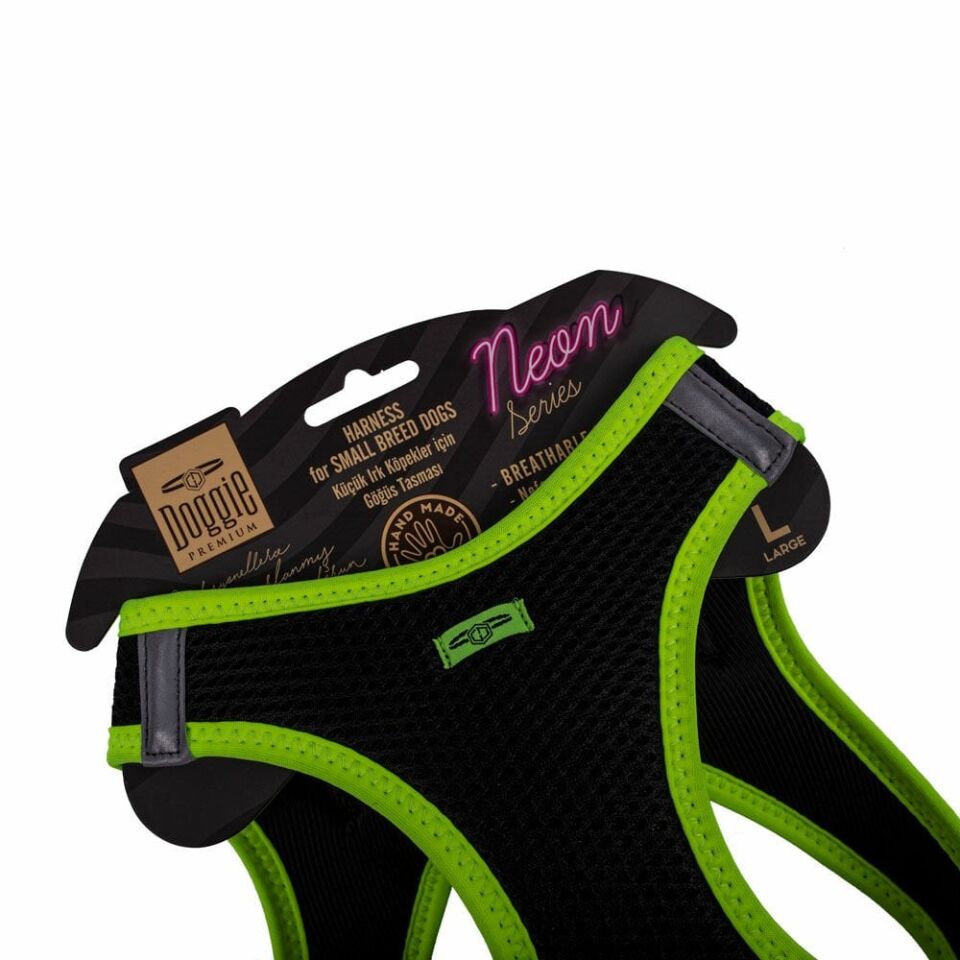 Doggie Neon Küçük Irk Köpek Göğüs Tasması L 42-48cm