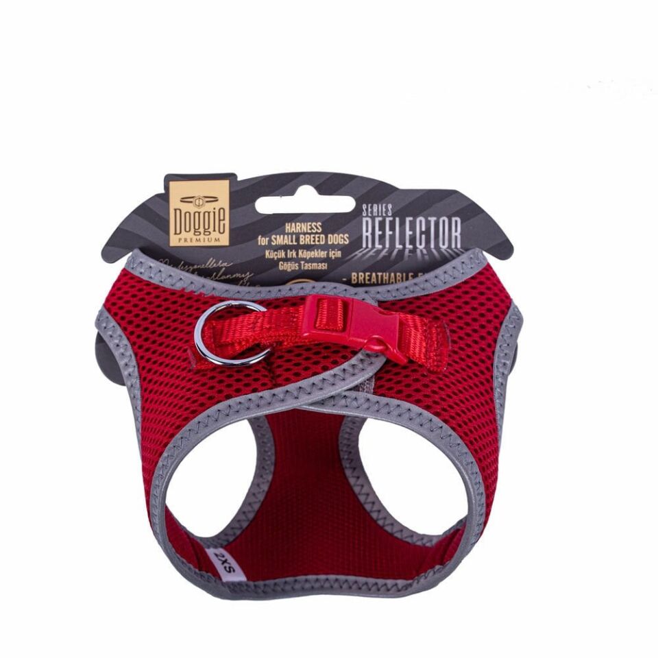 Doggie Reflektör Küçük Irk Köpek Göğüs Tasması 2XS 26-30cm