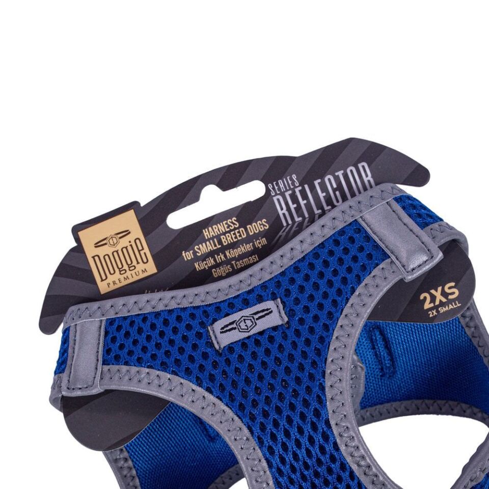 Doggie Reflektör Küçük Irk Köpek Göğüs Tasması 2XS 26-30cm