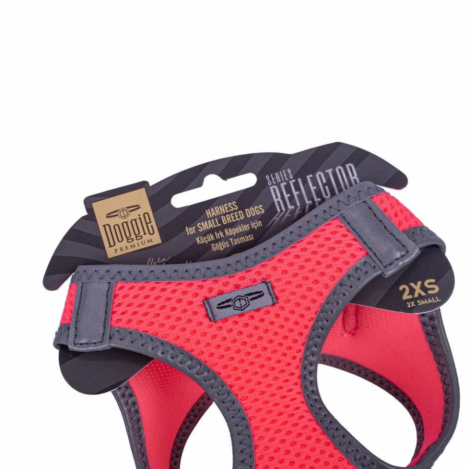 Doggie Reflektör Küçük Irk Köpek Göğüs Tasması 2XS 26-30cm