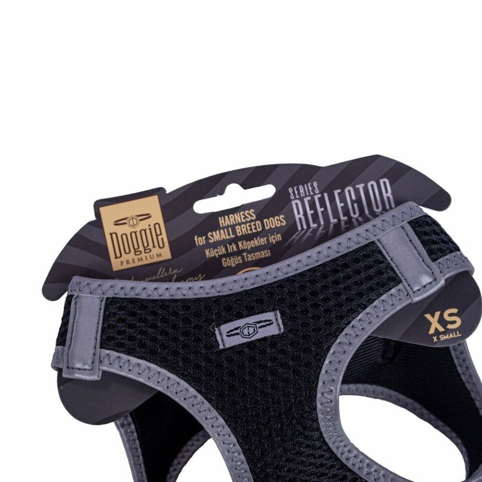 Doggie Reflektör Küçük Irk Köpek Göğüs Tasması XS 30-34cm