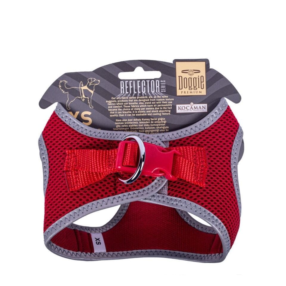 Doggie Reflektör Küçük Irk Köpek Göğüs Tasması XS 30-34cm