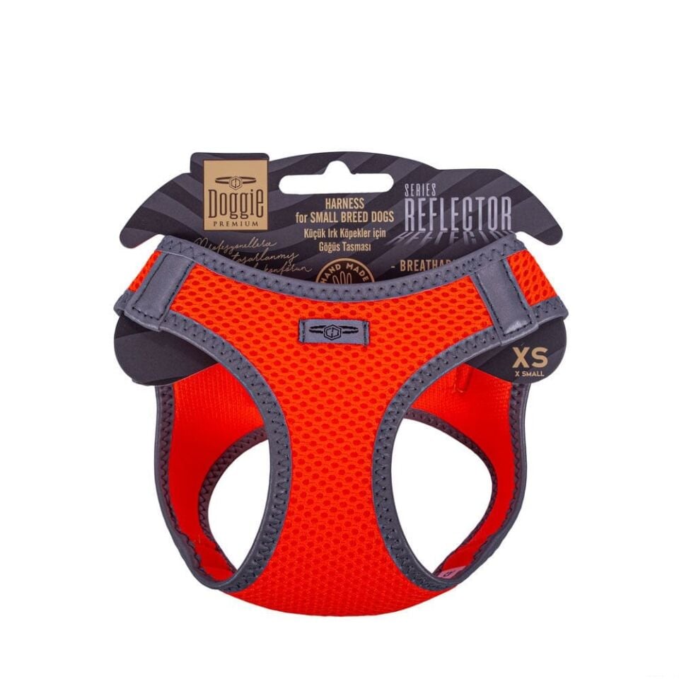 Doggie Reflektör Küçük Irk Köpek Göğüs Tasması XS 30-34cm