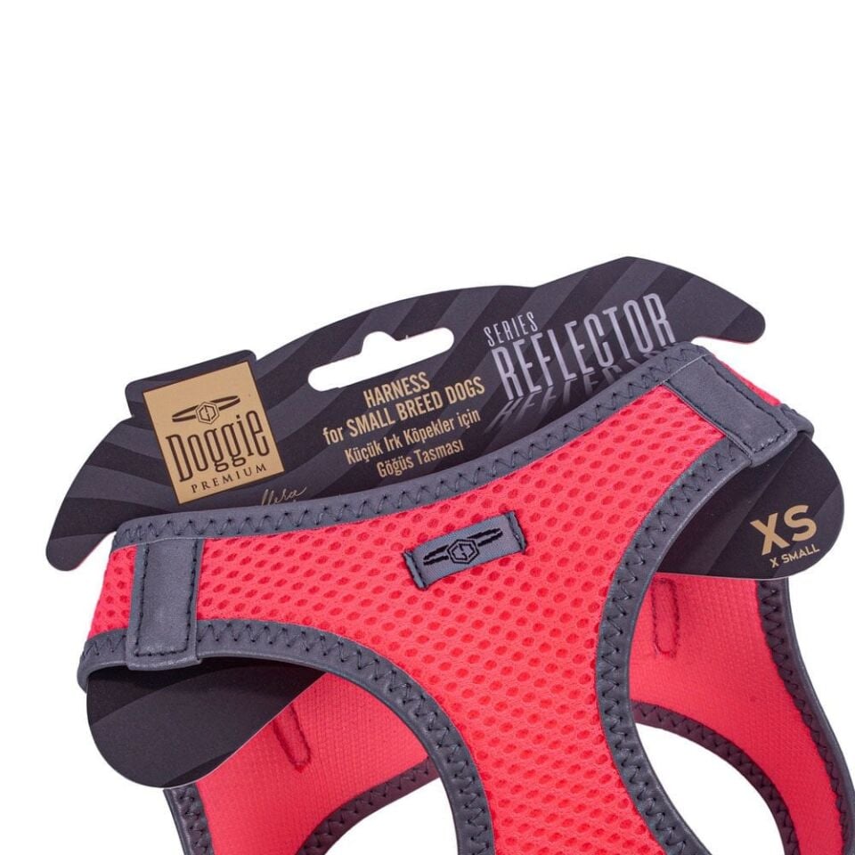 Doggie Reflektör Küçük Irk Köpek Göğüs Tasması XS 30-34cm