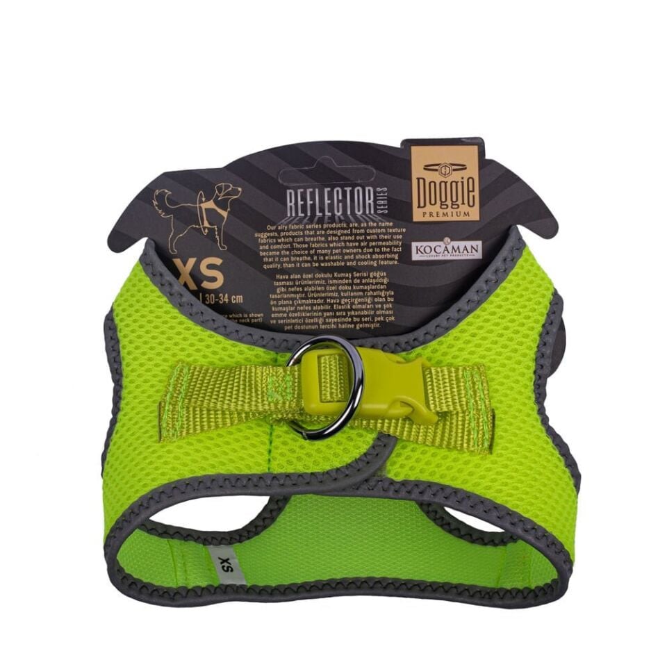 Doggie Reflektör Küçük Irk Köpek Göğüs Tasması XS 30-34cm