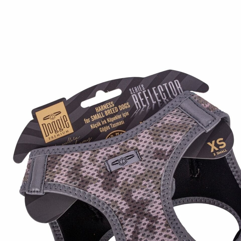 Doggie Reflektör Küçük Irk Köpek Göğüs Tasması XS 30-34cm