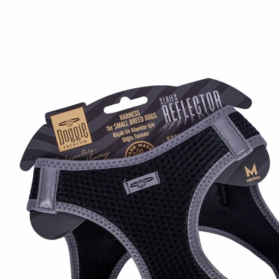 Doggie Reflektör Küçük Irk Köpek Göğüs Tasması M 38-44cm