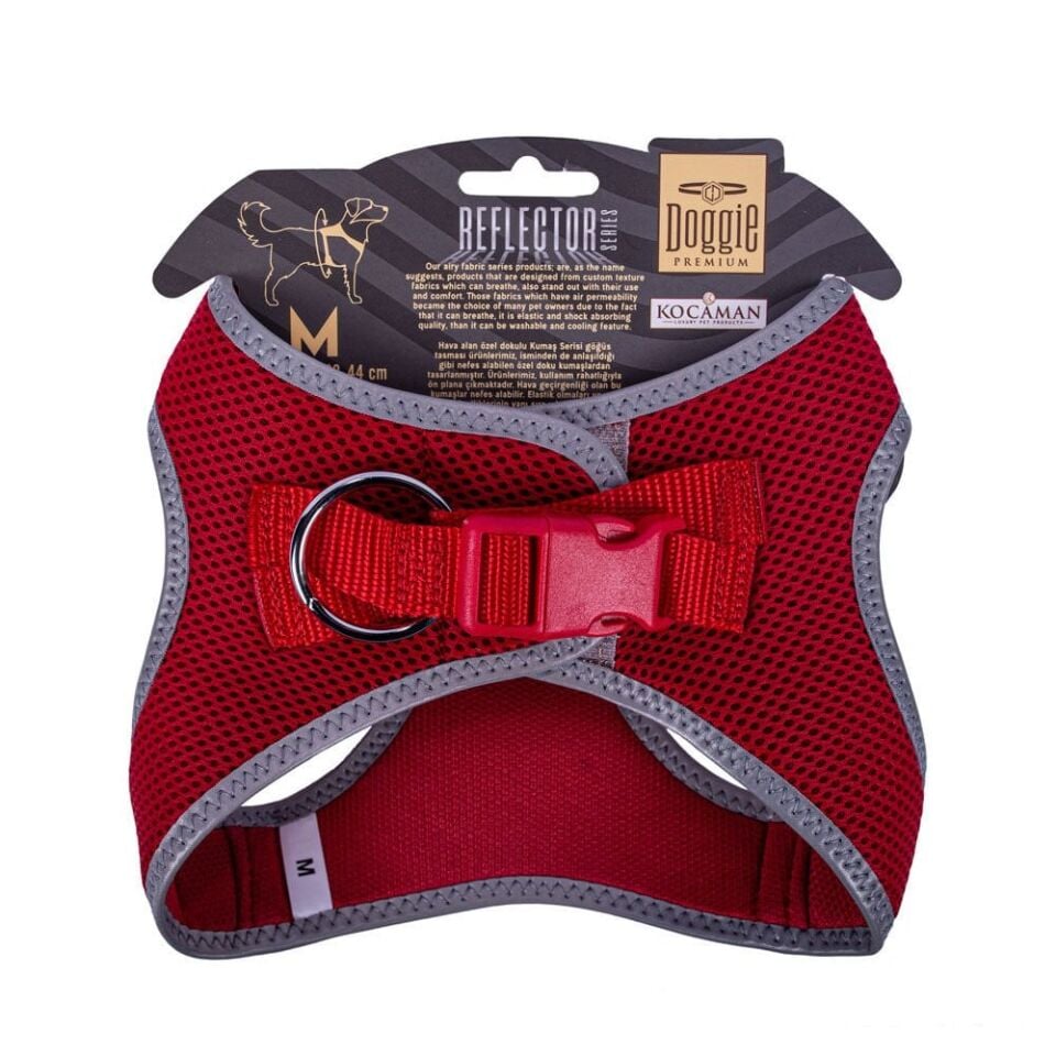 Doggie Reflektör Küçük Irk Köpek Göğüs Tasması M 38-44cm