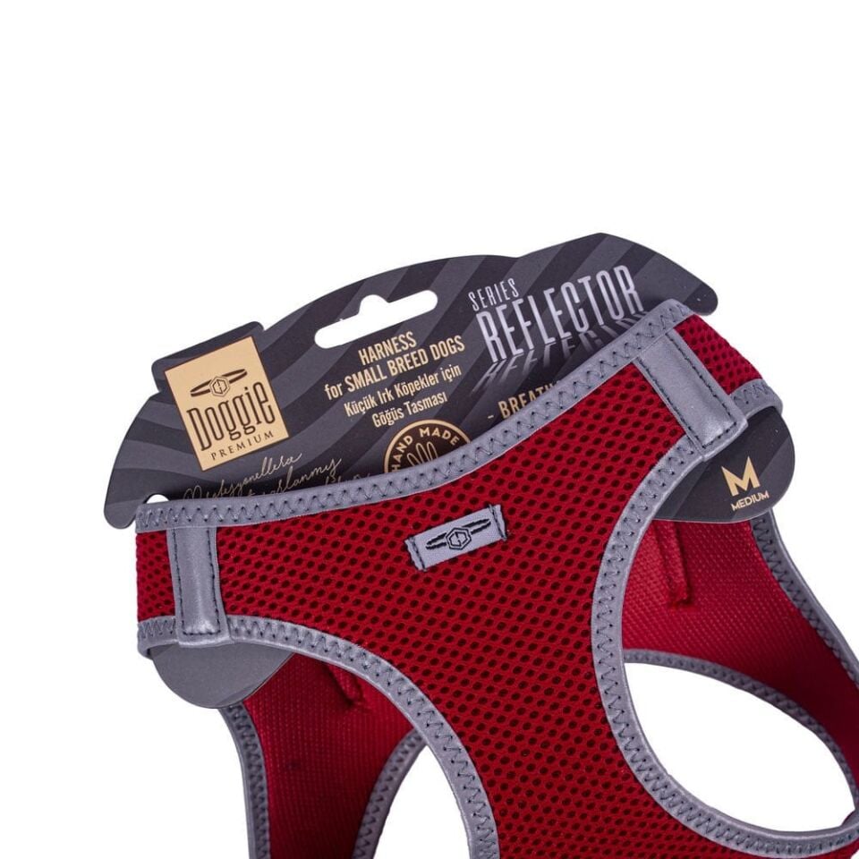 Doggie Reflektör Küçük Irk Köpek Göğüs Tasması M 38-44cm