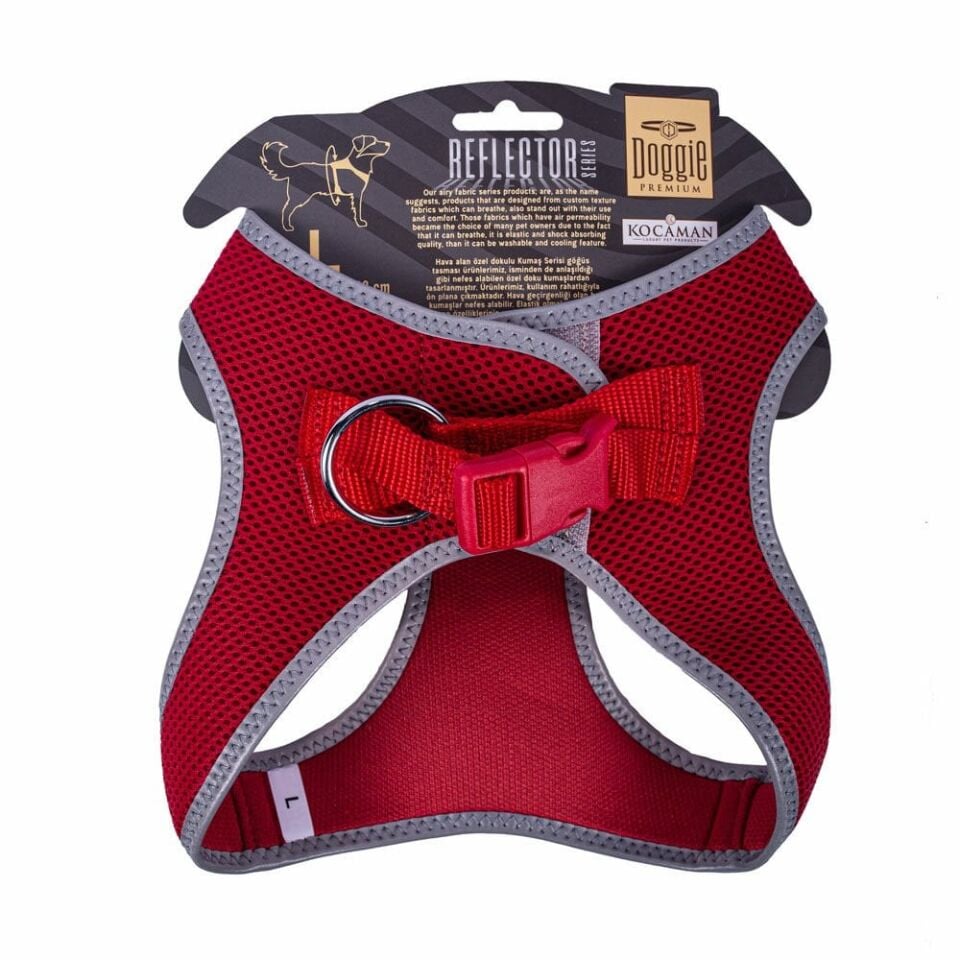 Doggie Reflektör Küçük Irk Köpek Göğüs Tasması L 42-48cm