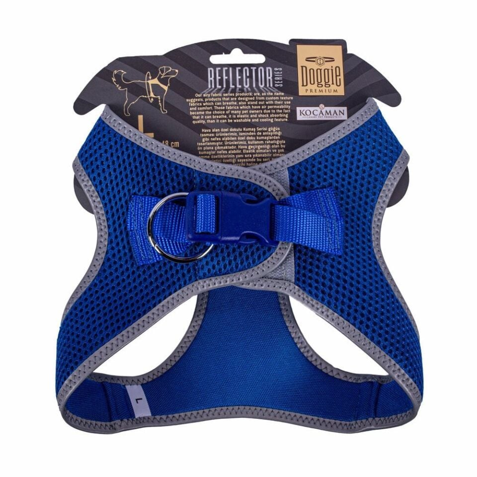 Doggie Reflektör Küçük Irk Köpek Göğüs Tasması L 42-48cm