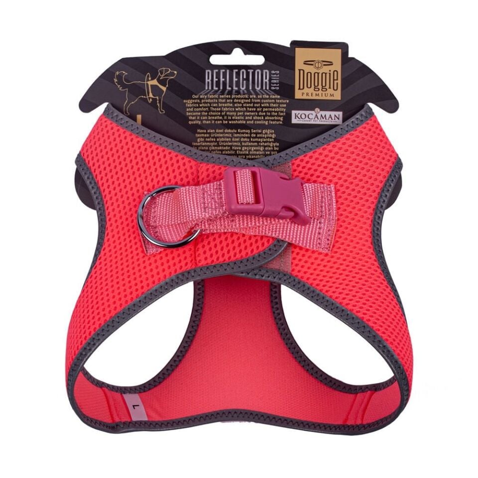 Doggie Reflektör Küçük Irk Köpek Göğüs Tasması L 42-48cm