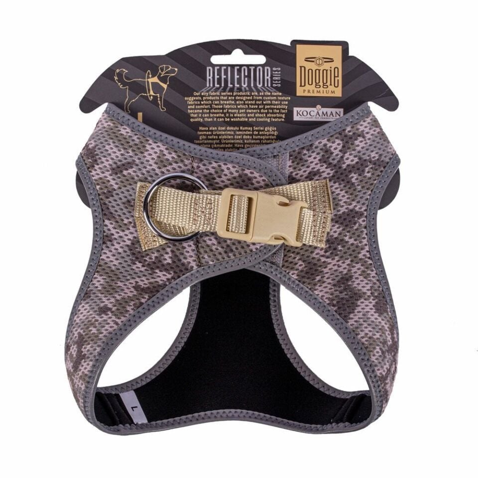 Doggie Reflektör Küçük Irk Köpek Göğüs Tasması L 42-48cm