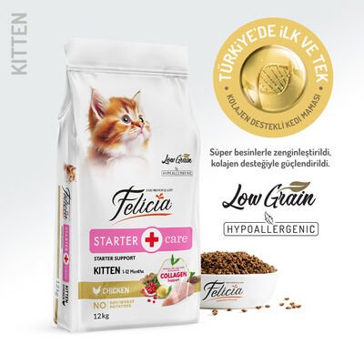 Felicia Tavuklu-Hamsili Yavru Kedi Maması 12 Kg