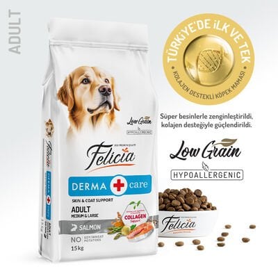 Felicia Somonlu Yetişkin Köpek Maması 15 Kg