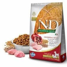 N&D Ancestral Grain Light Tavuklu ve Narlı Ata Tahıllı Küçük Irk Yetişkin Köpek Maması 2,5kg