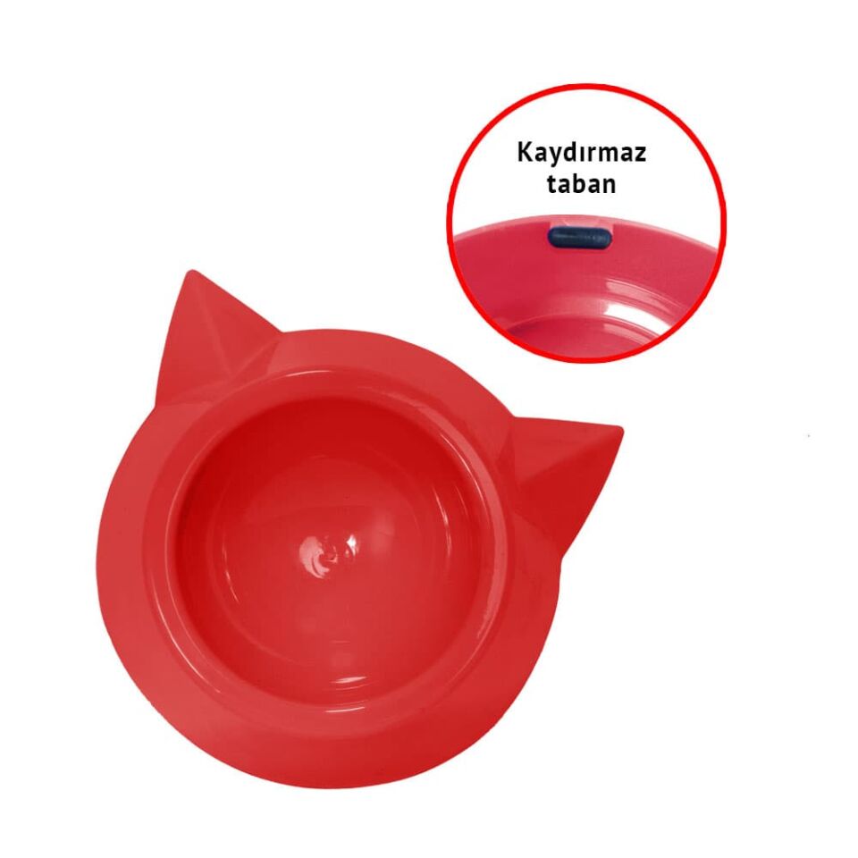 Mio Kulaklı Plastik Kedi Mama Kabı 200 ml