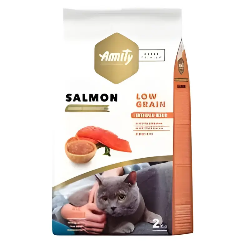 Amity Süper Premium Düşük Tahıllı Somon Balıklı Kedi Maması 2 Kg