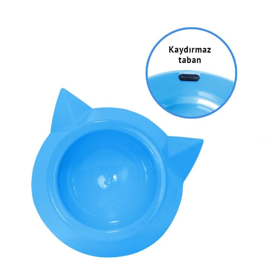 Mio Kulaklı Plastik Kedi Mama Kabı 200 ml