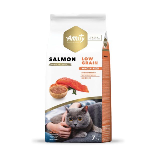 Amity Super Premium Somonlu Düşük Tahıllı Yetişkin Kedi Maması 7 Kg