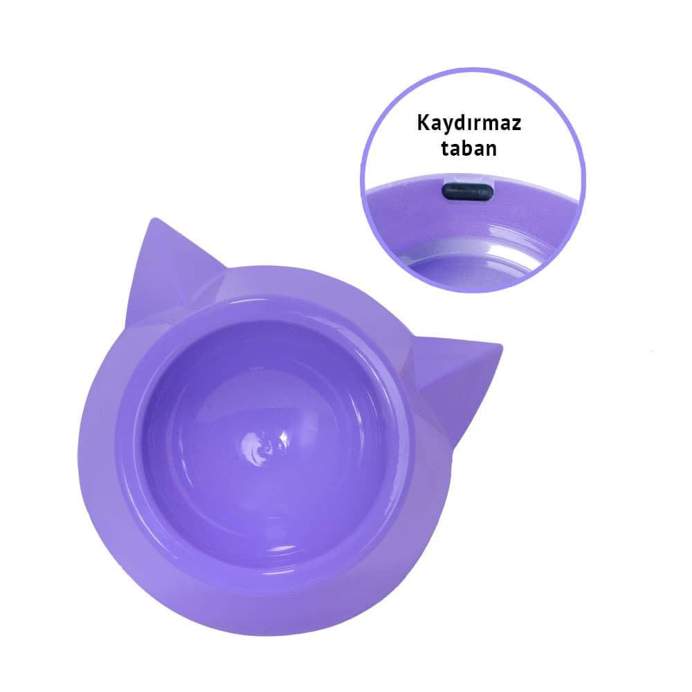 Mio Kulaklı Plastik Kedi Mama Kabı 200 ml