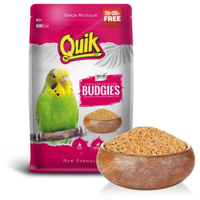 Quik Muhabbet Kuşu Yemi 750 + 250 gr
