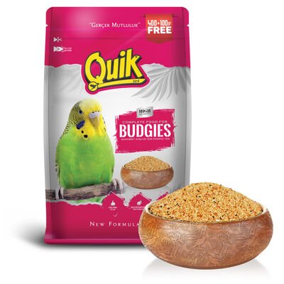 Quik Muhabbet Kuşu Yemi 400 + 100 gr