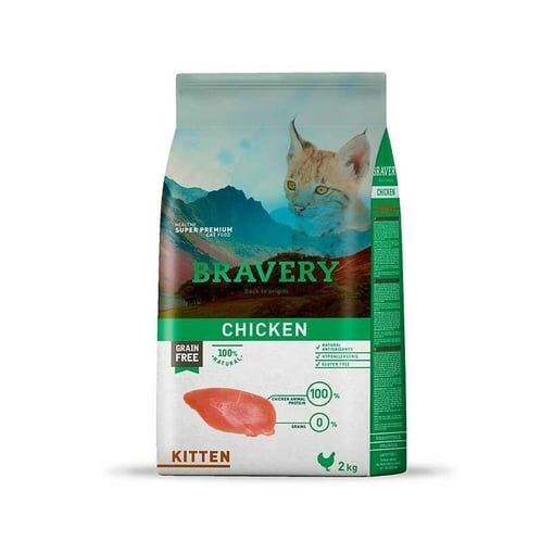 Bravery Tahılsız Tavuklu Yavru Kedi Maması 2 Kg