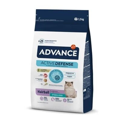 Advance Tüy Yumağı Önleyici Hindili Kısırlaştırılmış Kedi Maması 1,5kg