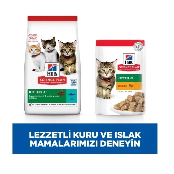 Hill's SCIENCE PLAN Healthy Development Ton Balıklı Yavru Kedi Maması 1,5kg