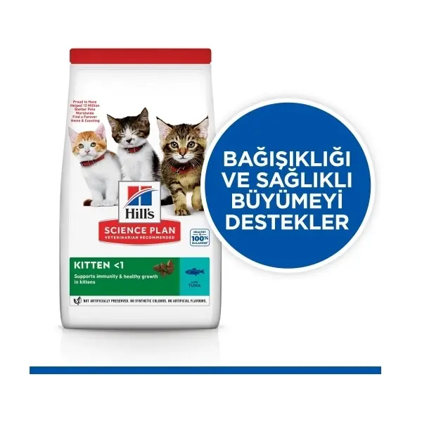 Hill's SCIENCE PLAN Healthy Development Ton Balıklı Yavru Kedi Maması 1,5kg