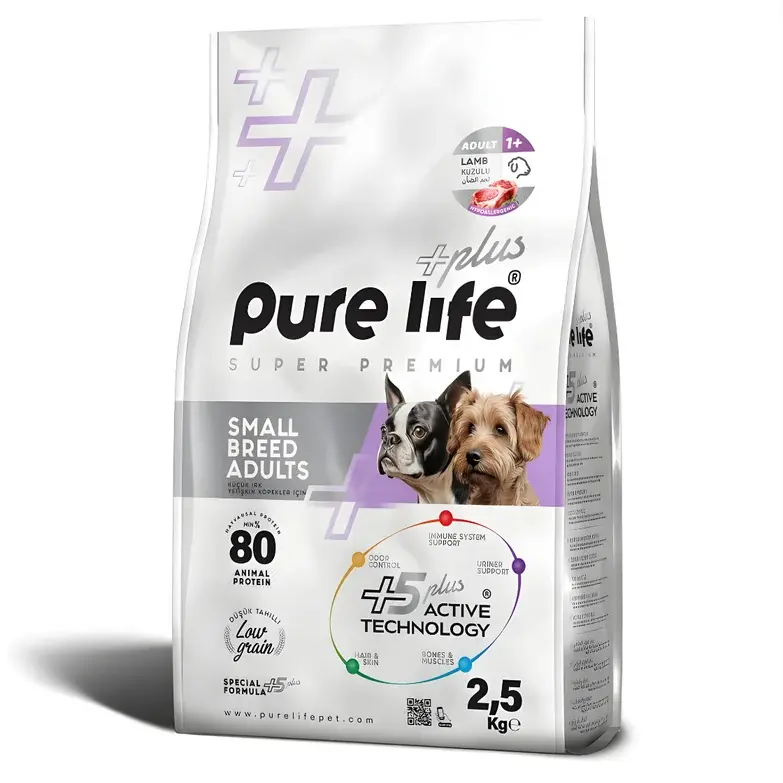 Purelife Plus Kuzulu Küçük Irk Yetişkin Köpek 2.5kg