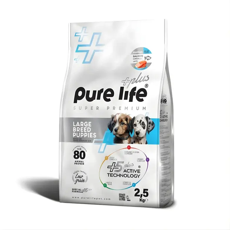 Purelife Plus Somonlu Büyük Irk Yavru Köpek 2.5kg