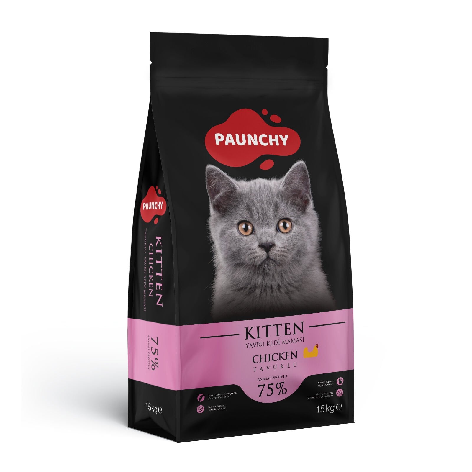 Paunchy Kitten Tavuk Etli Yavru Kedi Maması 15 Kg