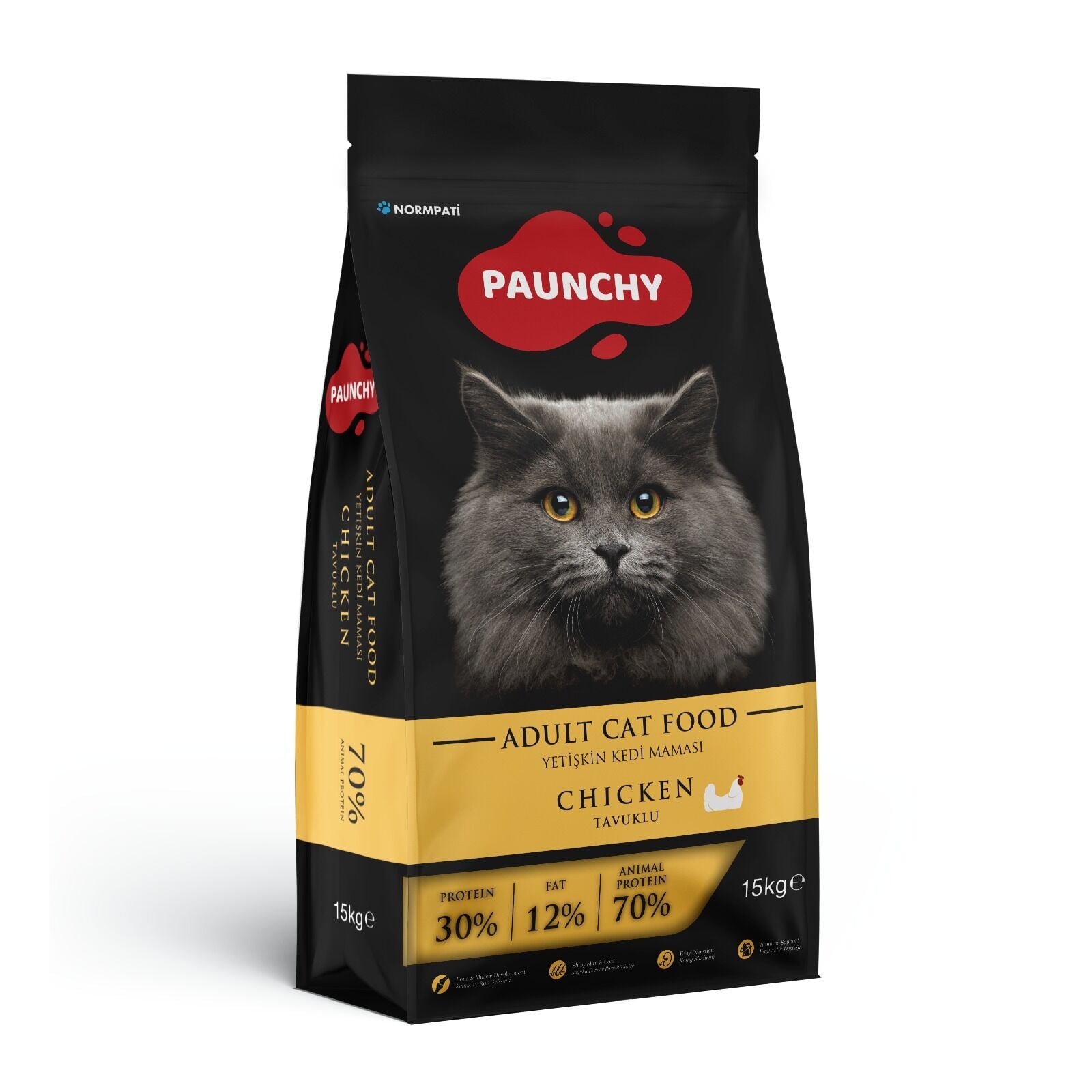 Paunchy Chicken Tavuk Etli Kedi Maması 15 Kg