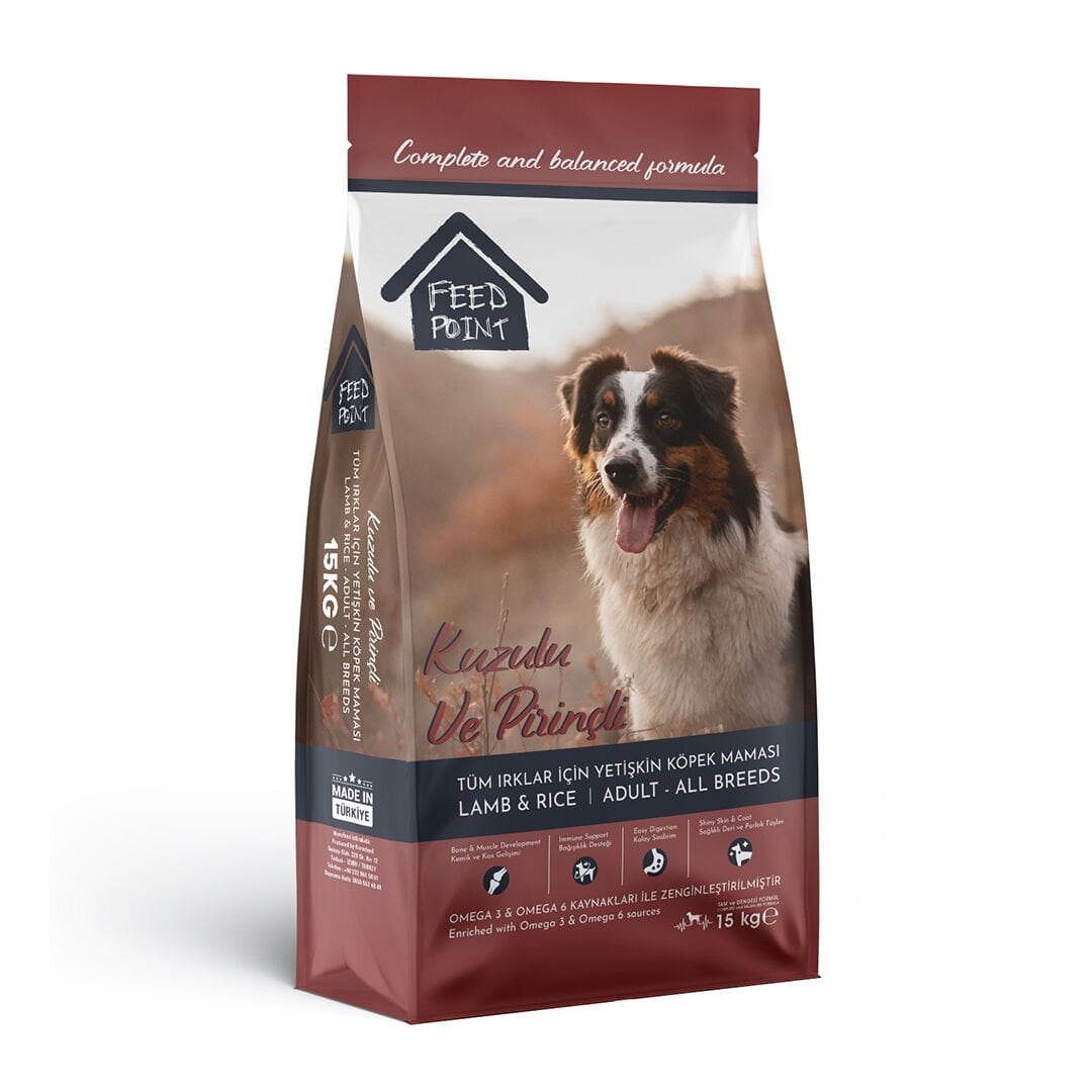 Feed Point Kuzulu Ve Pirinçli Köpek Maması 15 Kg